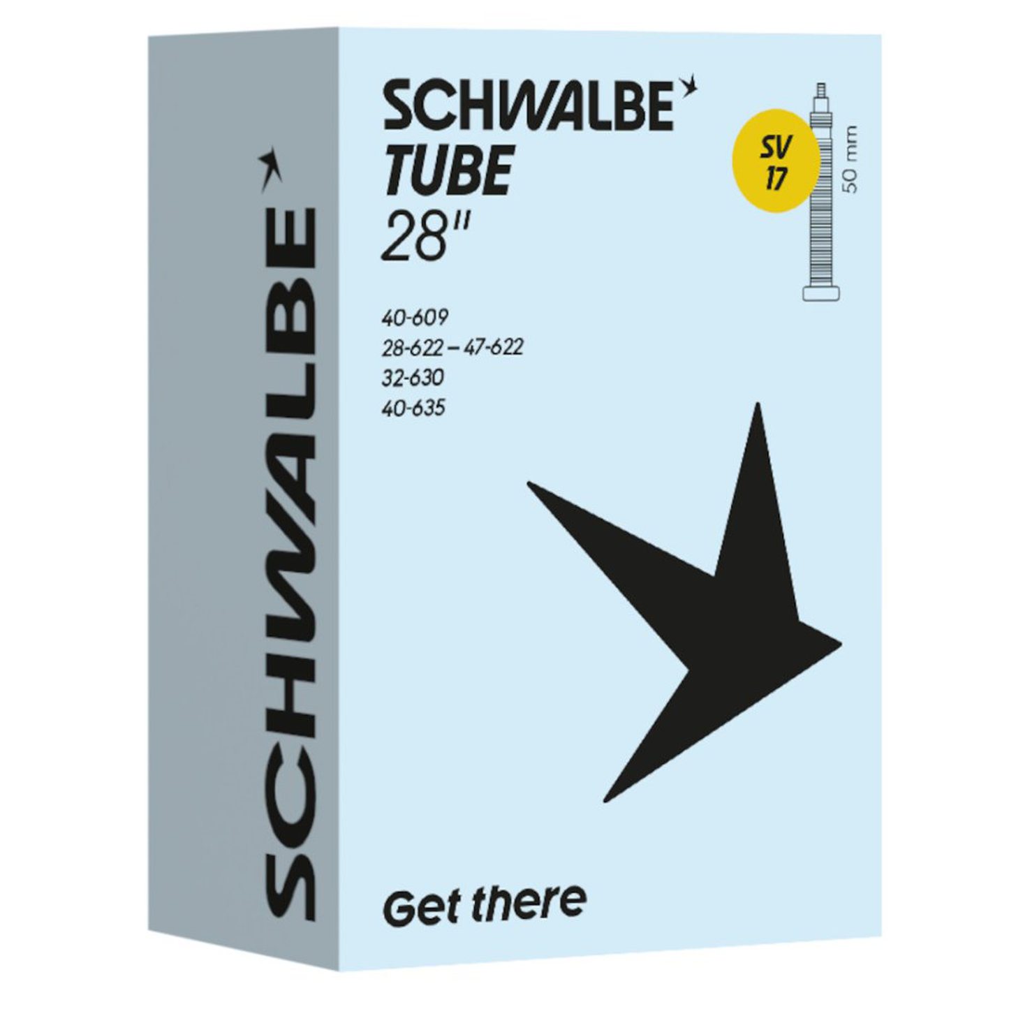 Schwalbe Tube 17 Tube - 700C - Presta Valve - 28-47C - 50mm Valve