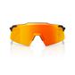 100 Percent Aerocraft Sunglasses - One Size Fits Most - Soft Tact Black - HiPER Red Mirror Lens