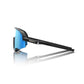 100 Percent Slendale Sunglasses - One Size Fits Most - Matte Black - HiPER Blue Mirror Lens