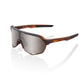 100 Percent S2 Sunglasses - One Size Fits Most - Matte Translucent Brown Fade - HiPER Silver Mirror Lens