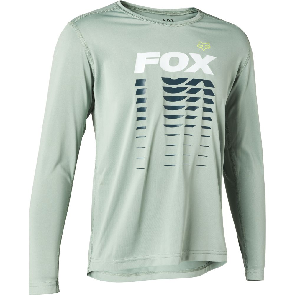Fox Ranger Youth Long Sleeve Jersey - L - Sage