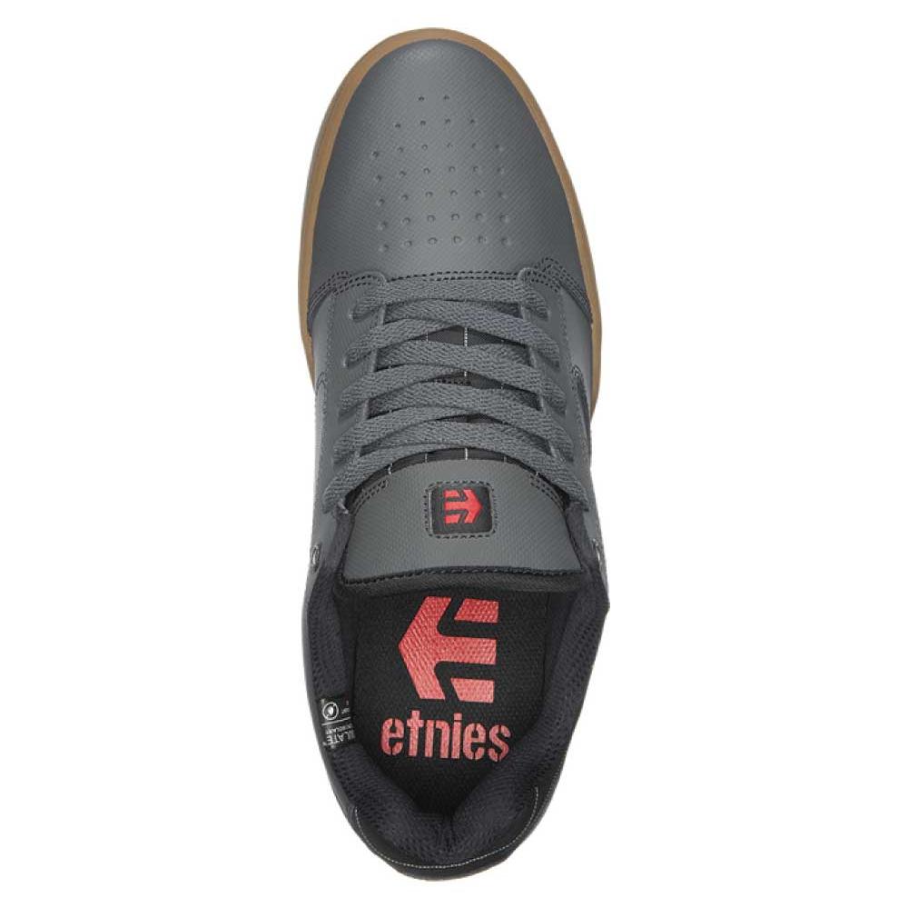Etnies Camber Crank Flat Shoes - US 11.5 - Grey - Gum - Red