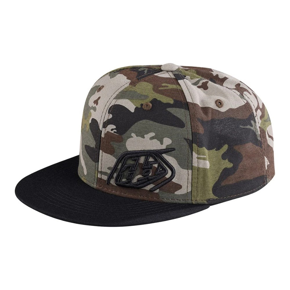 TLD Slice Snapback Hat - One Size Fits Most - Army Green - Black