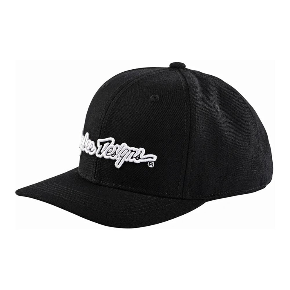 TLD Signature Snapback Hat - One Size Fits Most - Black - White