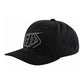 TLD Crop Snapback Hat - One Size Fits Most - Black - Charcoal