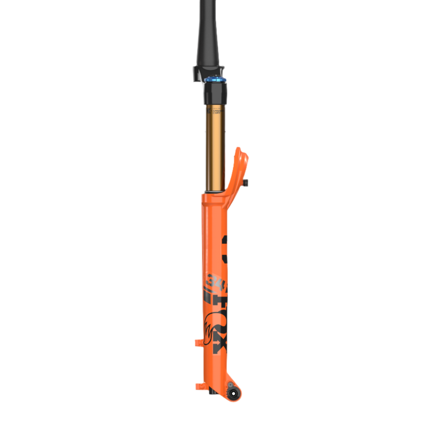 Fox Factory Fox 34 Float Factory Series Fork - 29inch - 1 1/8th - 1.5 Inch Tapered - 15x110mm Boost - 130mm Travel - 44mm - Grip X - HSC/LSC/LSR - Shiny Orange