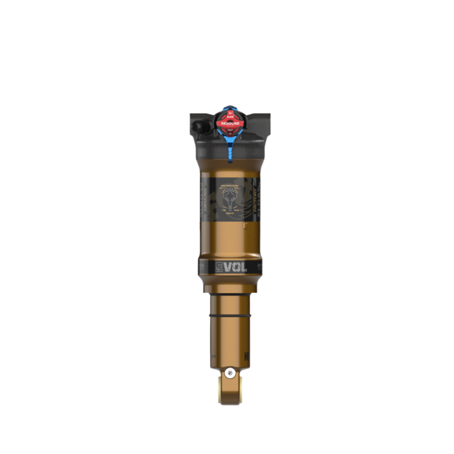 Fox Factory Float SL Factory Series Air Shock - Trunnion Mount - 165x40mm (Metric) - 2025 - 3 Pos Adj - Evol SV