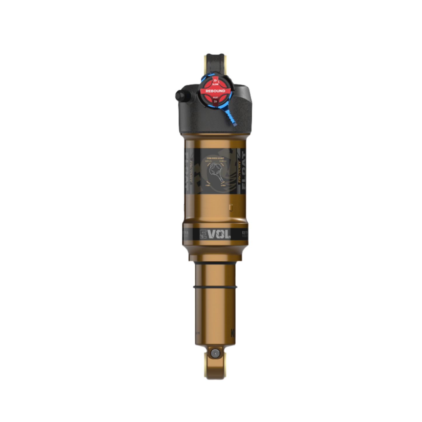 Fox Factory Float Factory Series Air Shock - Dual Open-Eye Mount - 190x45mm (Metric) - 2025 - 2 Pos Adj - Evol LV
