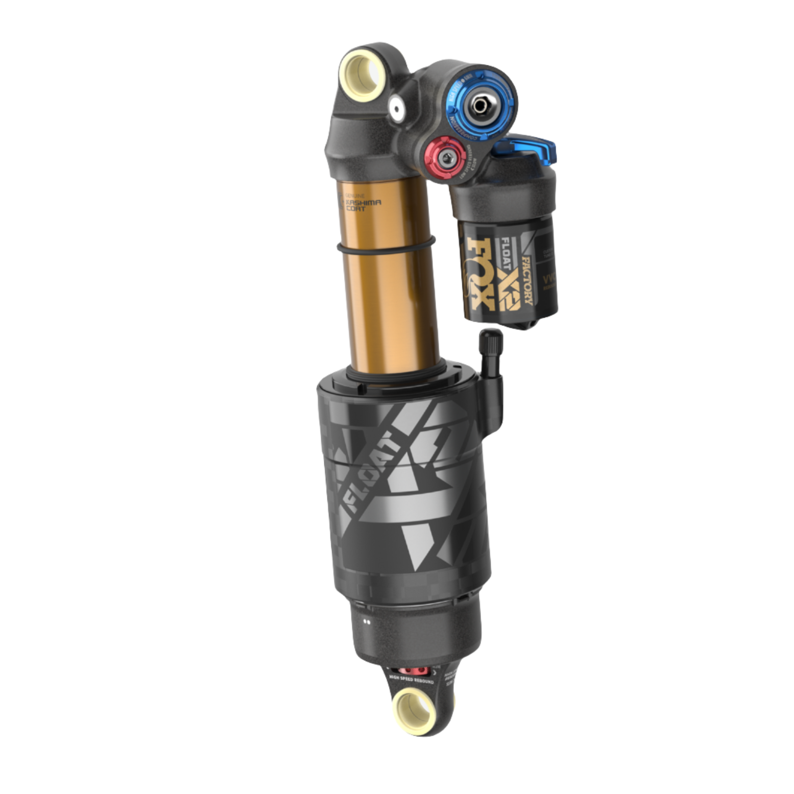 Fox Factory Float X2 Factory Series Air Shock - Dual Open-Eye Mount ...