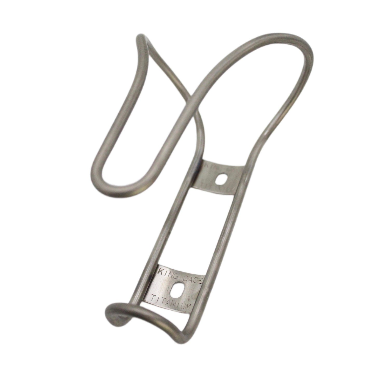 King Cage Iris Titanium Bottle Cage - Raw - Titanium