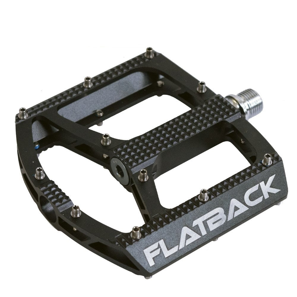 Azur Flatback Flat Pedals - Standard - Black