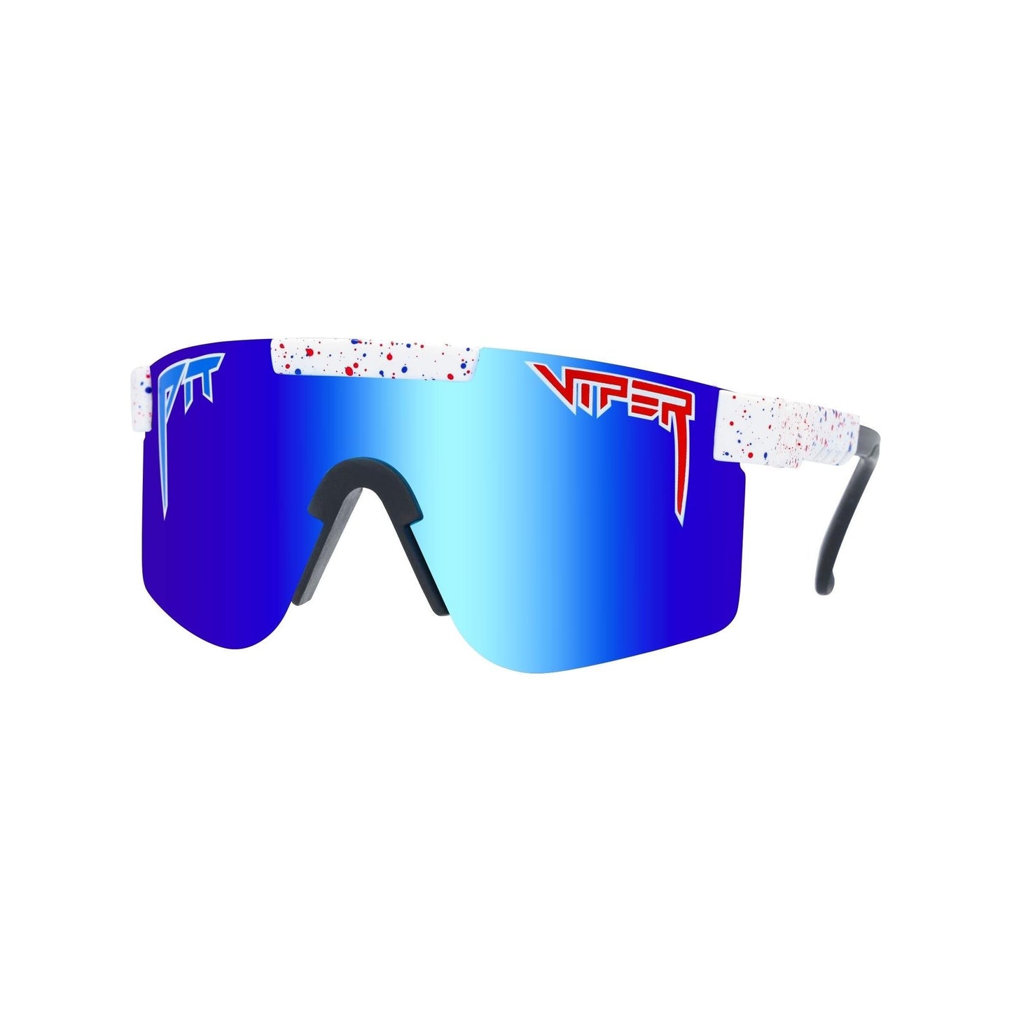 Pit Viper Original Sunglasses - The Absolute Freedom - Red and White and Blue - Mirror Polarized Lens