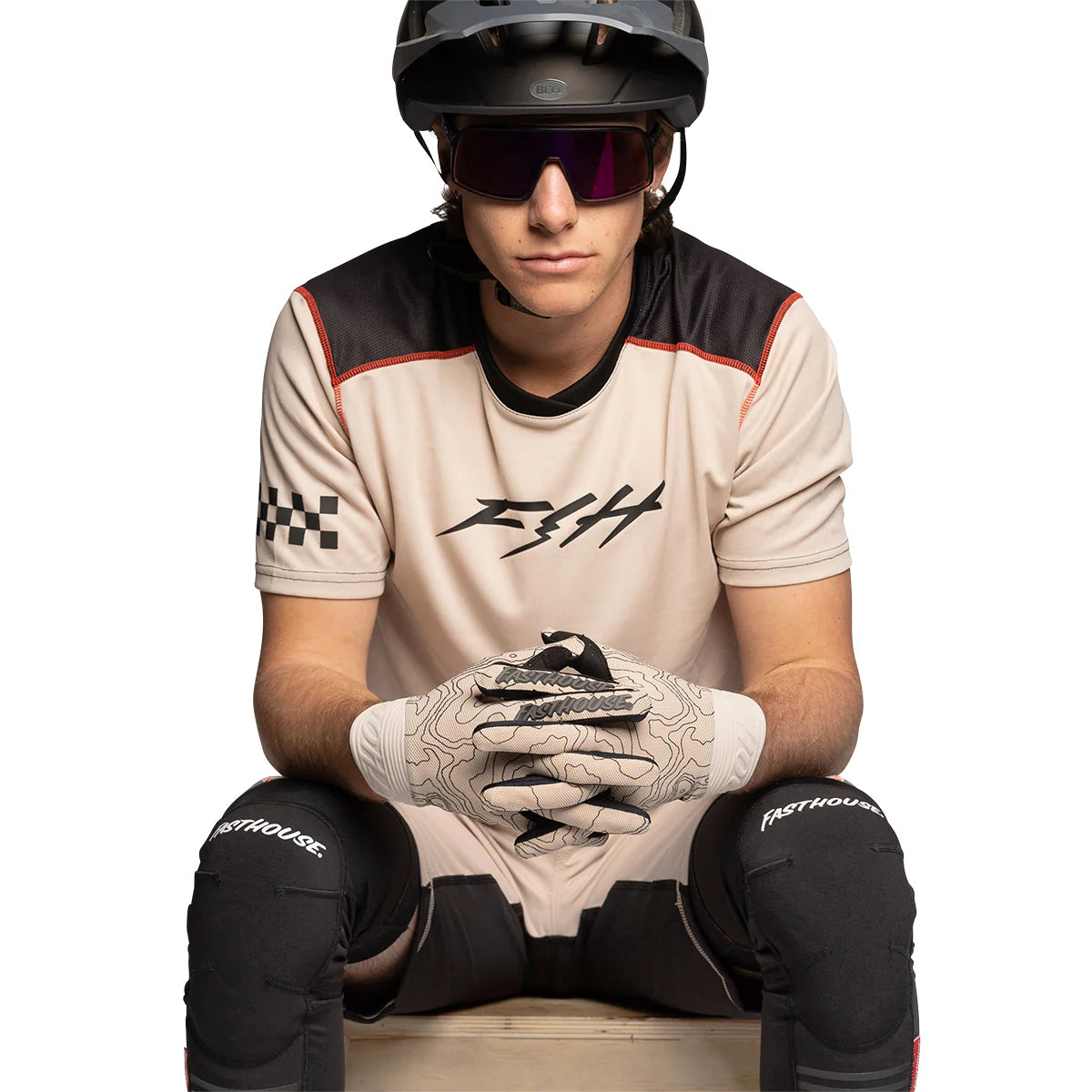 Fasthouse Alloy Ronin Short Sleeve Jersey - S - Cream