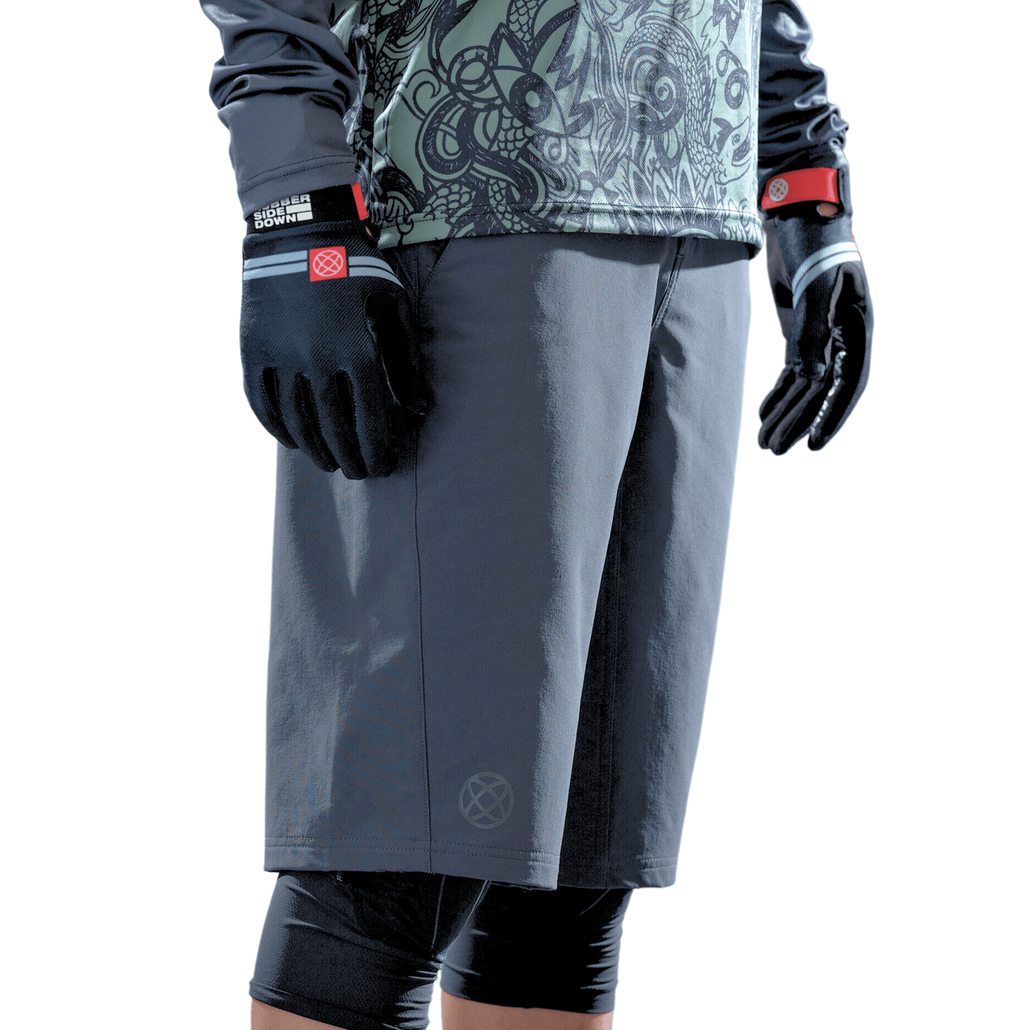 Rubber Side Down His Apex Shorts - S - Coal