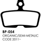 Zeno SuperCool Brake Pad - Semi-Metallic - Suits New Avid Code