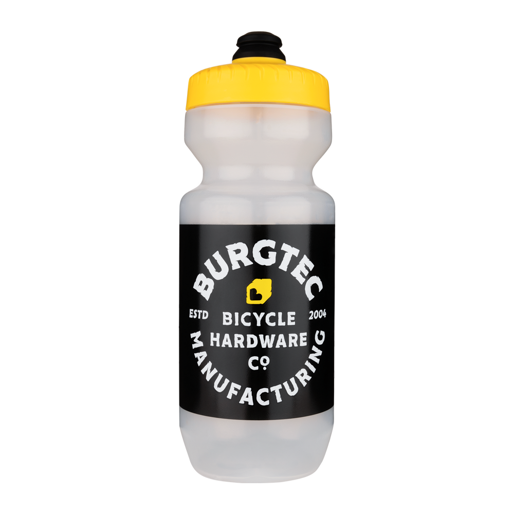 Burgtec Guzzle Water Bottle - Clear - 650ml - Stamp