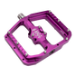Burgtec Penthouse MK5 B-Rage Edition Steel Axle Alloy Flat Pedals - L - Purple Rain