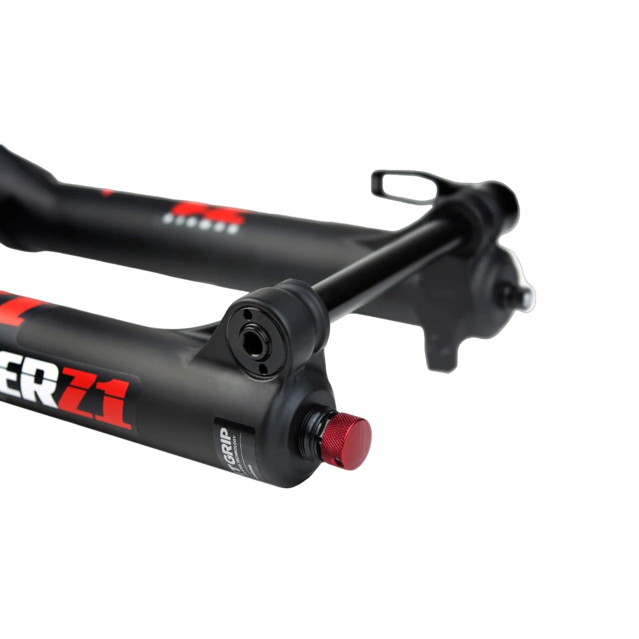 Marzocchi Bomber Z1 Coil Fork - 29 Inch - 1 1/8th - 1.5 Inch Tapered - 15x110mm Boost - 160mm Travel - 44mm - Grip Sweep Adj - Shiny Black - 2024