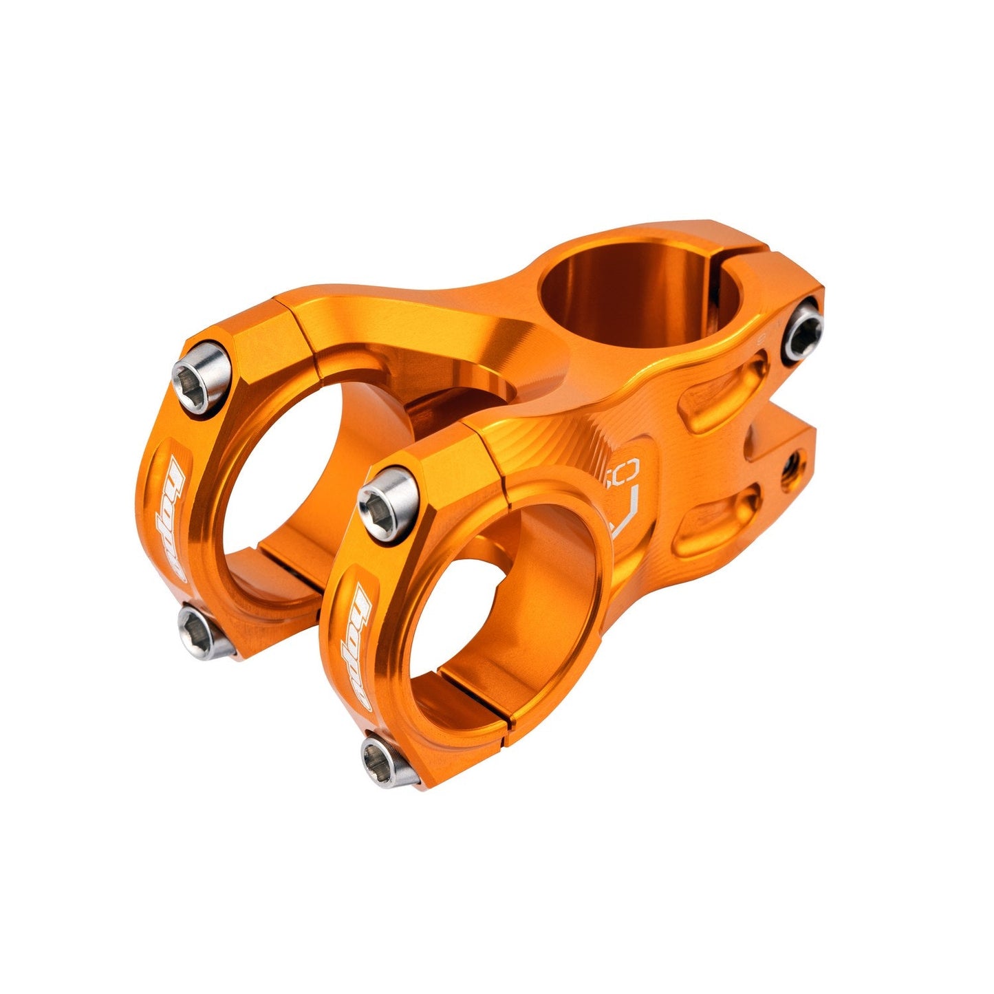 Hope Gravity 31.8mm Bar Clamp Stem - 1 1/8th Inch Steerer - 31.8mm - 50mm - 0 Degree - Orange