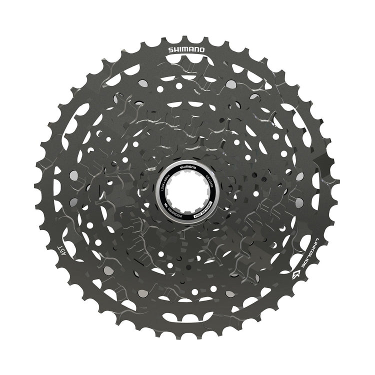Shimano CUES CS-LG400 11 Speed Linkglide Cassette - 11 Speed - Shimano HG Splined - 11-45T - Black