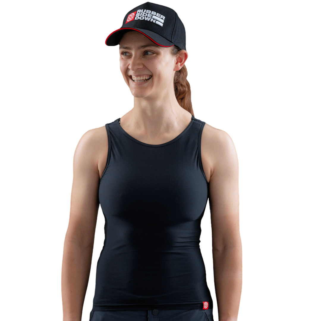 Rubber Side Down Women's Cargo Base Layer - Women's L - Black