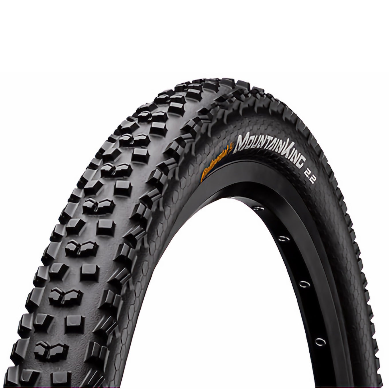 Continental Mountain King II Tyre - 27.5 Inch - 2.3 Inch - Yes - PureGrip - Single Ply - Medium - Light-Duty Protection - TR Kevlar Folding - Black