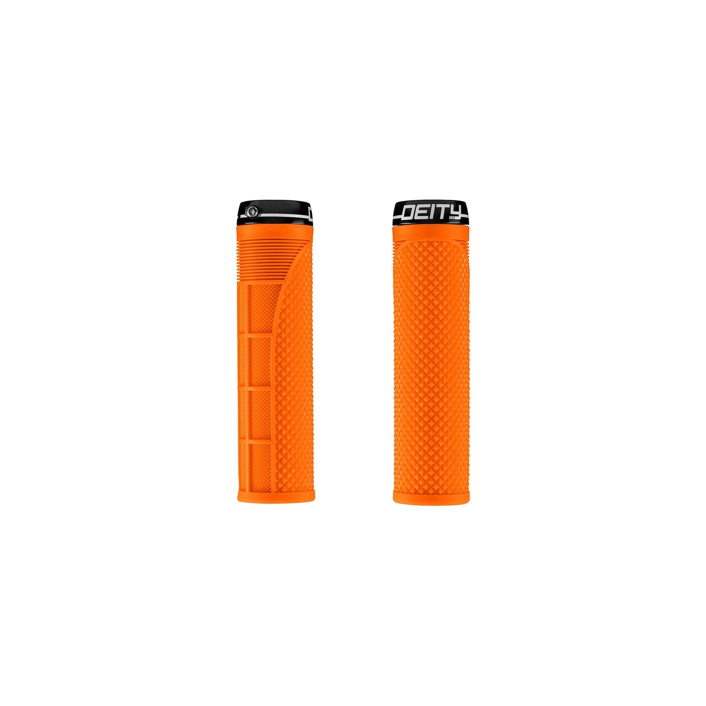 Deity Megattack Single Clamp Lock On Grips - Orange