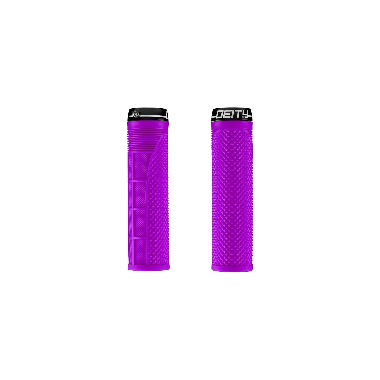 Deity Megattack Single Clamp Lock On Grips - Purple