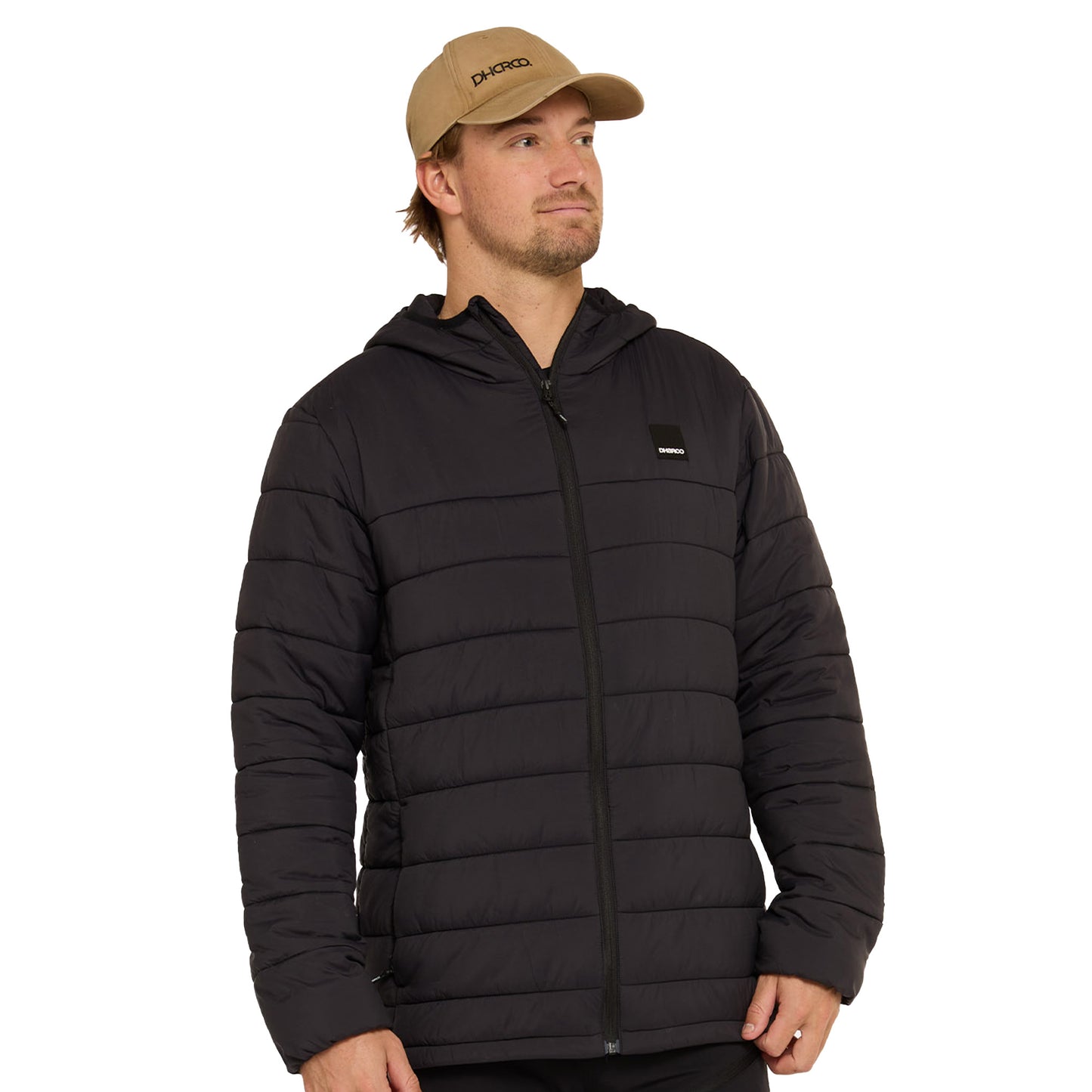 DHaRCO Mens Puffer Jackets - L - Black