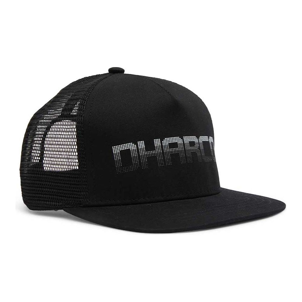 DHaRCO Kids Flat Brim Trucker Hat - Youth One Size Fits Most - Classic Black