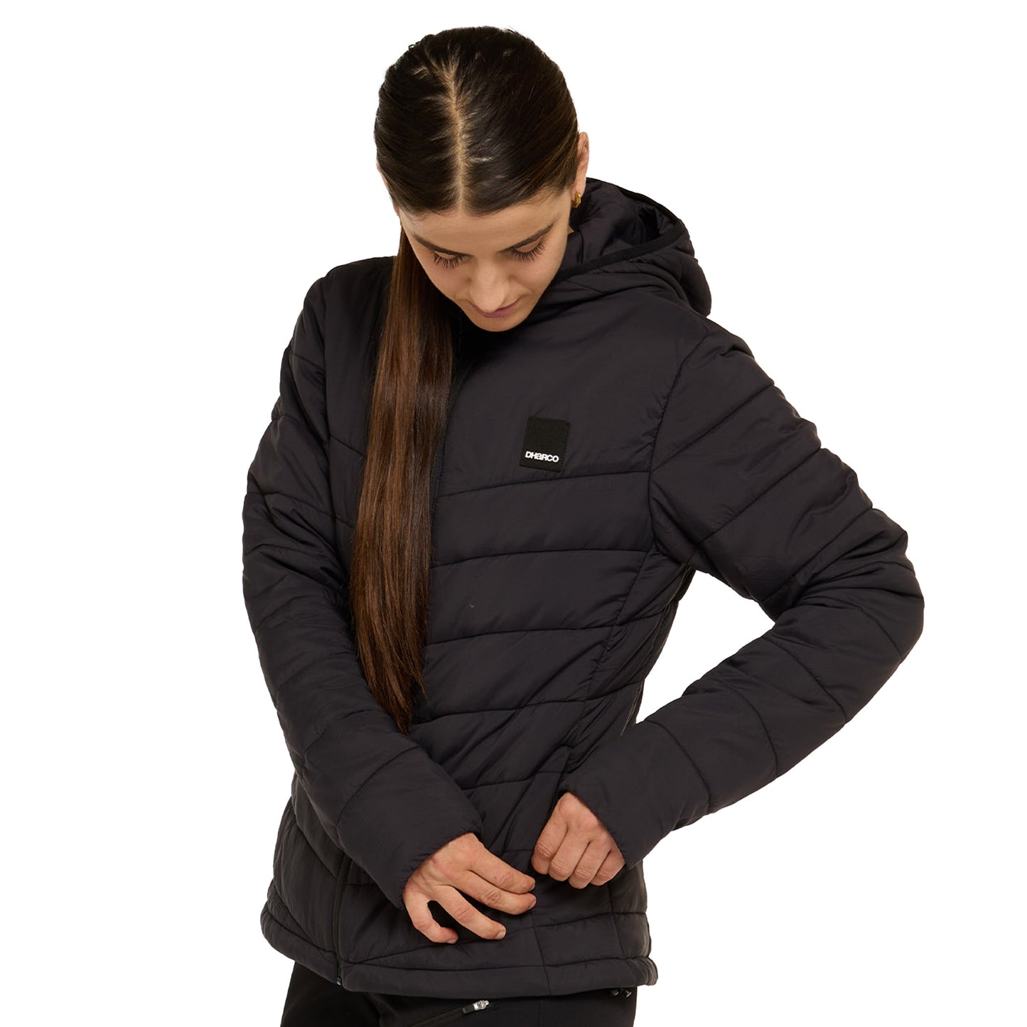 DHaRCO Womens Puffer Jackets - L - Black