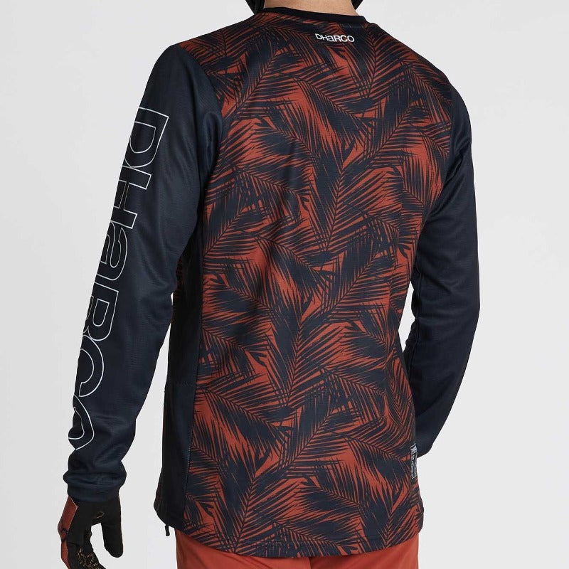 DHaRCO Men's Gravity Long Sleeve Jersey - S - Rusty Blades