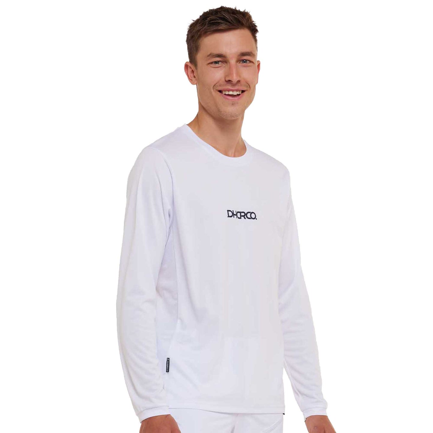 DHaRCO Men's Gravity Long Sleeve Jersey - L - White Out