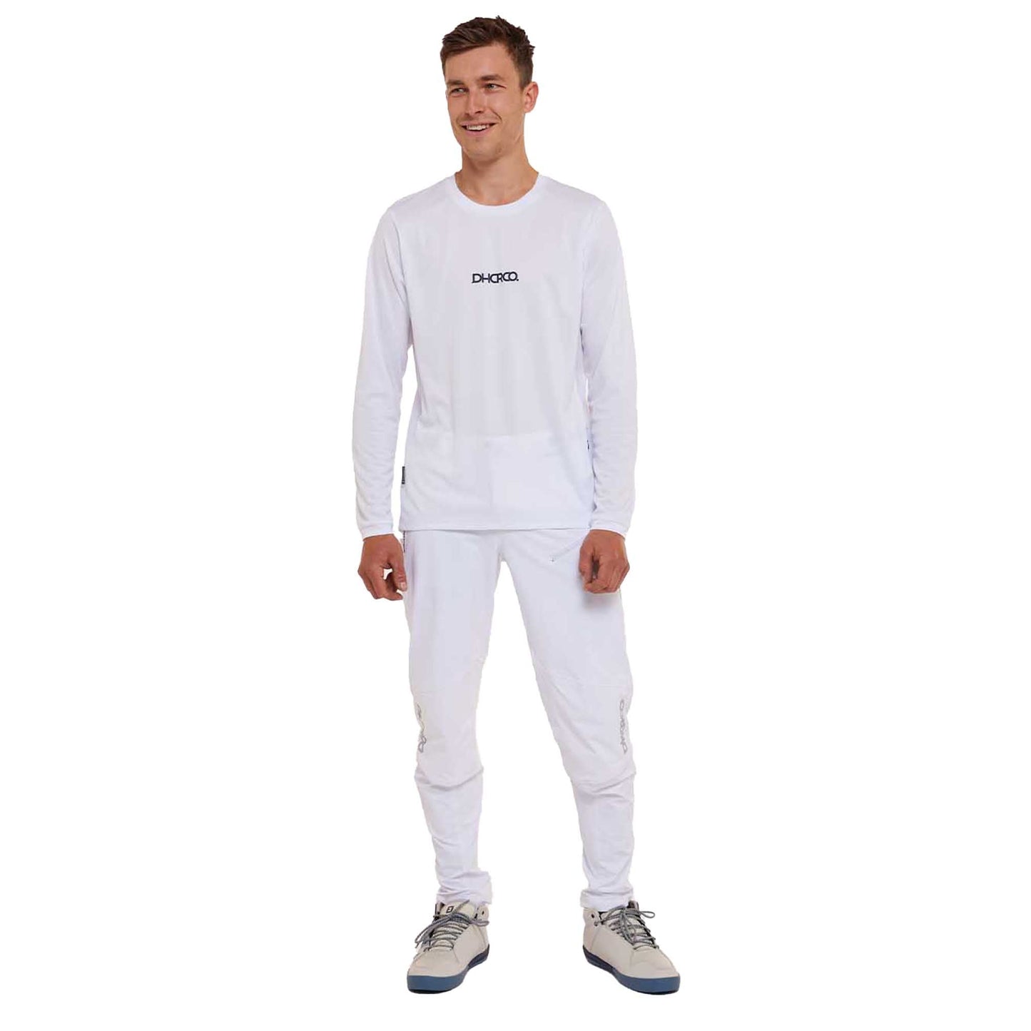 DHaRCO Men's Gravity Long Sleeve Jersey - M - White Out
