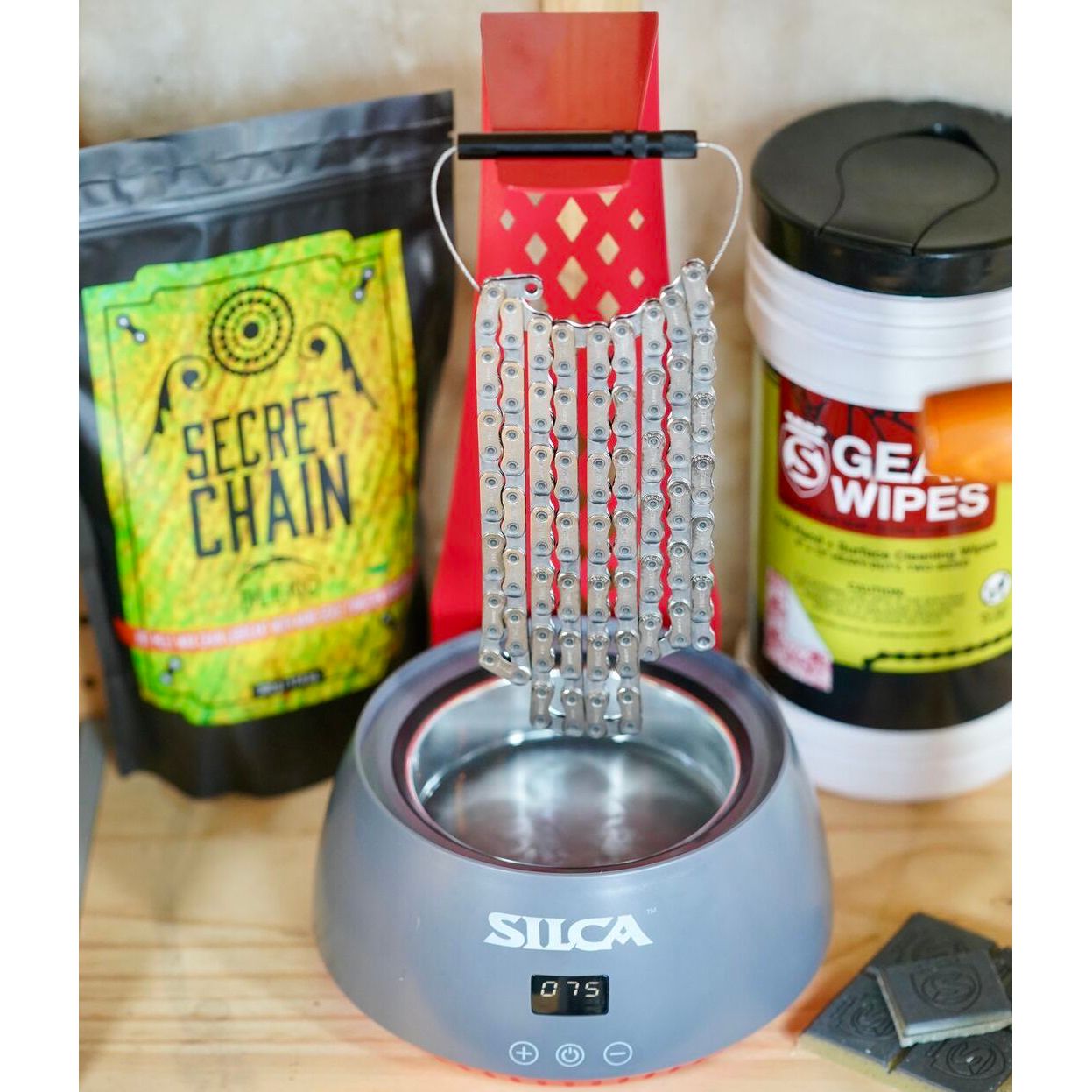 Silca Chain Waxing System - Red