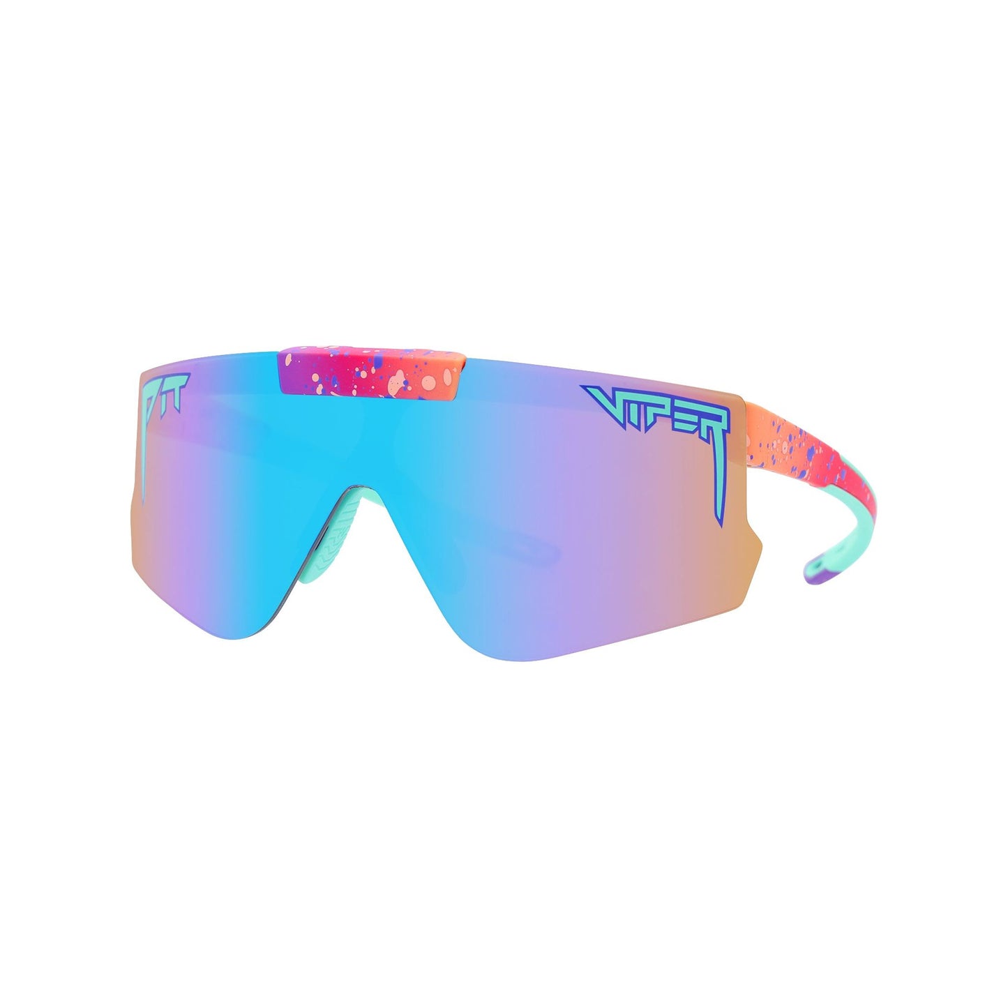 Pit Viper Flip-Offs Sunglasses - The Copacabana - Pink - Mirror Non-Polarized Lens