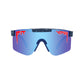Pit Viper Original Sunglasses - The Basketball Team - Red and White and Blue - Mirror Polarized Lens