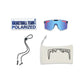 Pit Viper Original Sunglasses - The Basketball Team - Red and White and Blue - Mirror Polarized Lens
