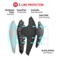 G-Form E-Line Knee Guards - S - Triple Matte Black