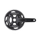 Shimano GRX FC-RX600 2x10 Speed Crankset - 68-70mm Shell - 24mm - Four Bolt - 110-80 BCD Asymmetric Shimano - 172.5mm - Black - 46-30T - 46.9mm Chainline