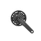 Shimano CUES FC-U6000 2x9-10-11 Speed Crankset - 68-73mm and BB86-92 - 24mm - 96 BCD - Shimano Asymmetrical - 170mm - Black