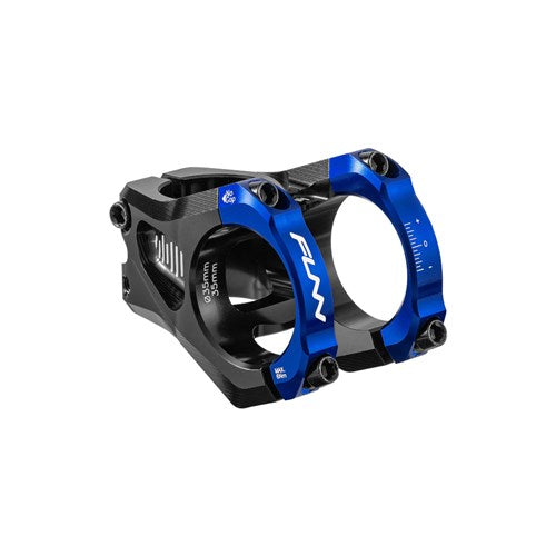 FUNN Equalizer Zero Stem - 1 1/8th Inch Steerer - 35mm - 35mm - 0 Degree - Blue