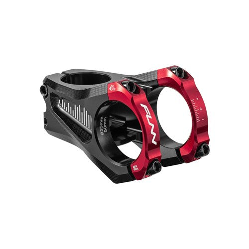 FUNN Equalizer Zero Stem - 1 1/8th Inch Steerer - 35mm - 50mm - 0 Degree - Red