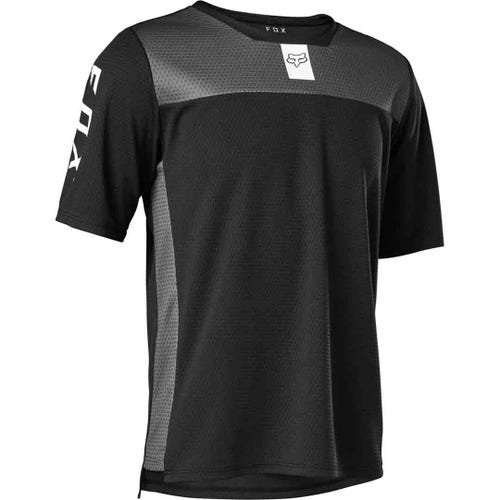 Fox Defend Youth Short Sleeve Jersey - Youth L - Black - 2023