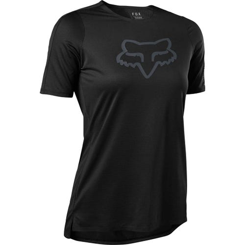 Fox Flexair Women's Short Sleeve Jersey - Women's M - Black