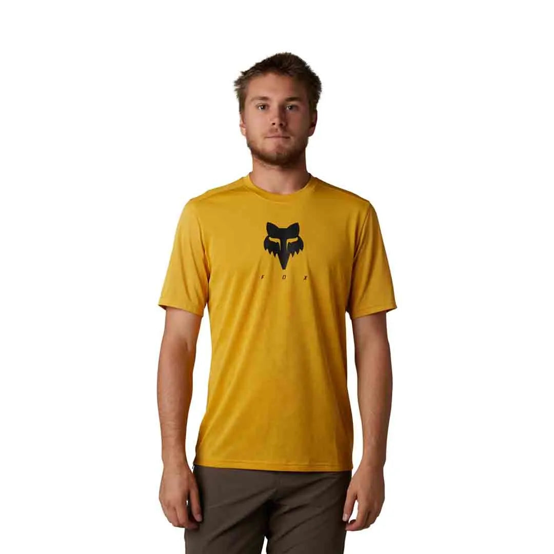 Fox Ranger Tru Dri Short Sleeve Jersey - M - Daffodil