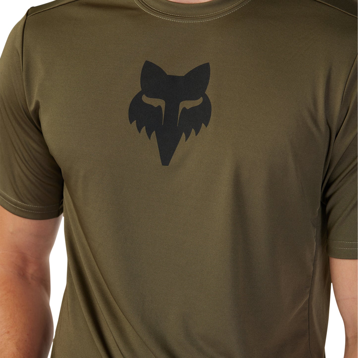 Fox Ranger Short Sleeve Jersey - M - Lab Head - Olive Green