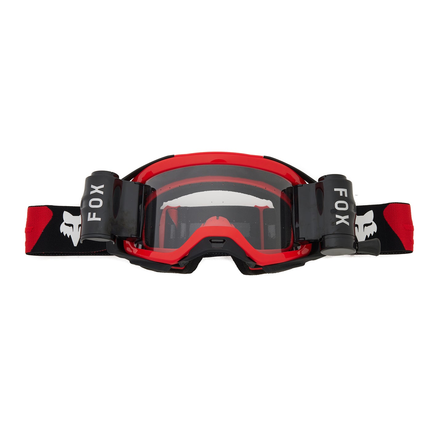 Fox Airspace Roll Off Goggles - One Size Fits Most - Flo Red - Clear Lens