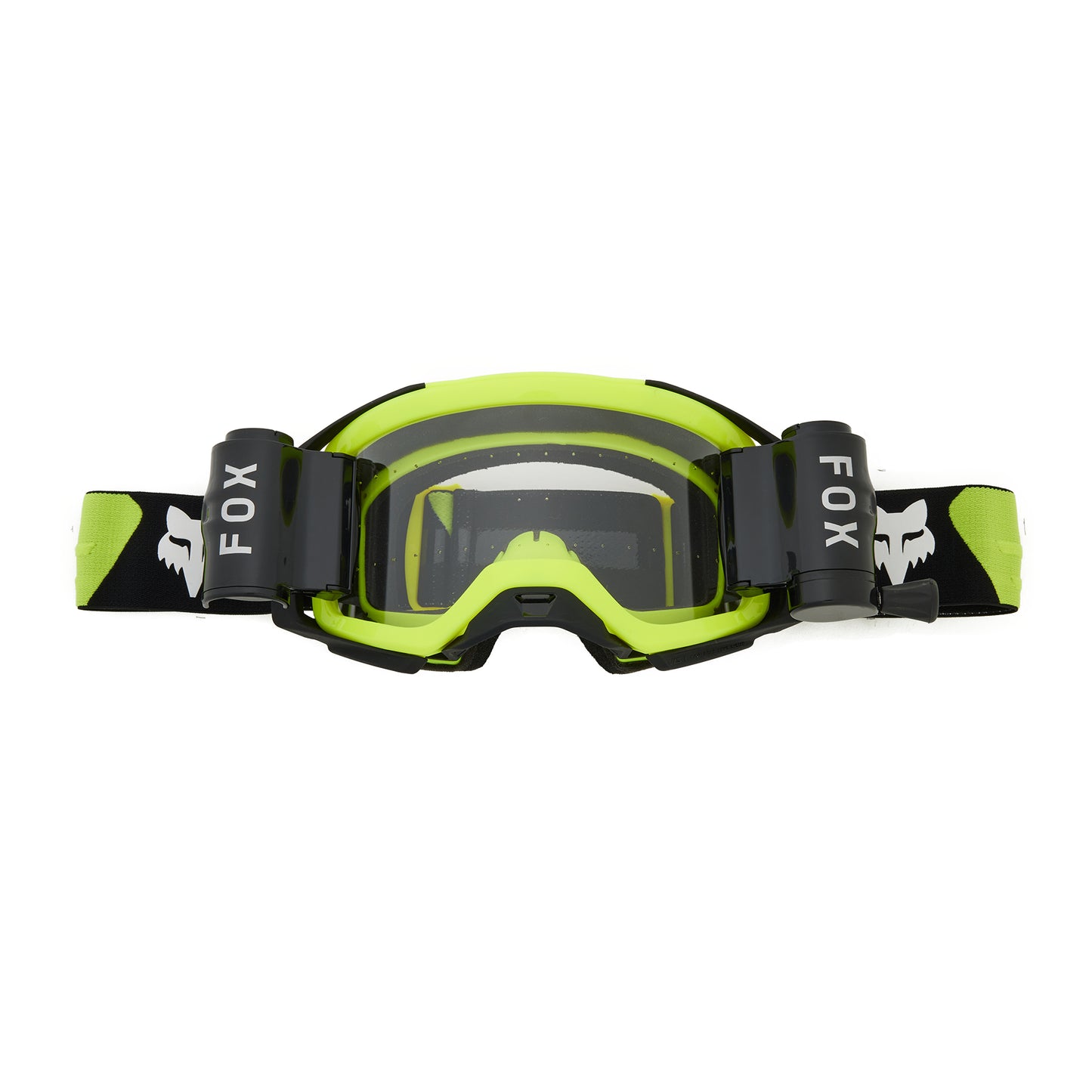 Fox Airspace Roll Off Goggles - One Size Fits Most - Flo Yellow - Clear Lens
