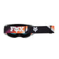 Fox Airspace Streak Goggles - One Size Fits Most -  White - Spark Mirror Red Lens